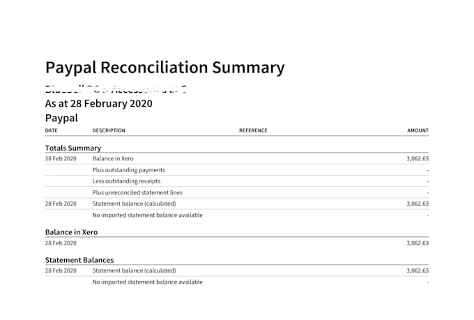 do xero bookkeeping, bank reconciliation, and cleanup